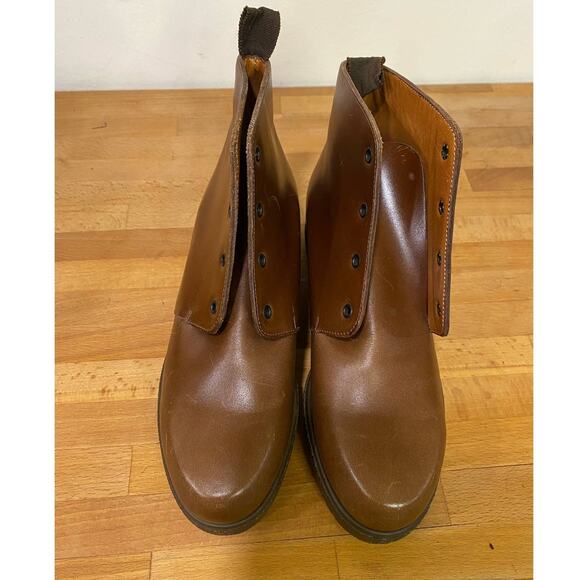 Robert Clergerie Made in France Brown Leather Booties 6.5us - Picture 7 of 10